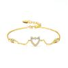Colección de Pulseras de Diamante de Plata 925 Transfronterizas Europeas y Americanas Que No Se Desvanecen, Oro Real 18K Pulseras Versátiles de Lujo Accesible Venta al por Mayor Ui