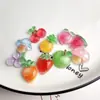 Accesorios de resina de fruta de uva transparente de simulación de dibujos animados pegamento de crema funda de teléfono diy accesorios para el cabello cuerda para el cabello material de belleza