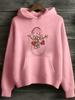 Sudadera con Capucha de Manga Larga y Manga Corta para Mujer Transfronteriza Modelo Nuevo 2025 Comercio Exterior Tela Rayada Estampado Digital de Dibujos Animados D
