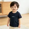 Camiseta de Verano para Niños, Top de Algodón Puro Clase A para Bebé, Camiseta Interior Unisex Fina de Manga Corta para Bebé, Camiseta para Niños Pequeños