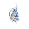2025 Nuevo Broche de Mariposa Simulada de Gama Alta Europea y Americana Mariposa de Diamante Estereoscópica Color Degradado Broche de Mariposa de Diamante de Moda