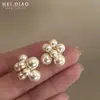 Pinzas para Orejas de Perla Vintage, Sin Perforación, Pendientes Minimalistas de Nicho, Brazaletes para Orejas, Accesorios para Orejas con un Toque de Lujo Ligero, Aretes con Forma de Espiral para Mosquitos