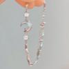Pulsera Fresca Estrella Luna Hielo Triturado para Mujer Lujo Ligero Nicho Delicada Gama Alta Simple Personalidad Pulsera Versátil Novia