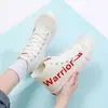 Tênis Feiyue Masculino e Feminino, Tênis Estampado com Letras, Sapatos Casuais Versáteis para Estudantes, Tênis de Lona de Cano Alto, Sapatos Brancos Respiráveis