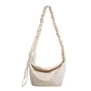 Bolsa xadrez transfronteiriça para mulheres, nova bolsa de ombro casual de verão 2026 para aula e trajeto, bolsa transversal tipo bolinho de grande capacidade