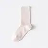 Calcetines de Algodón Puro para Embarazadas para Mujer Primavera Verano Malla Transpirable Color Sólido Simples de Media Pantorrilla para Combinar con Zapatos Pequeños de Cuero Calcetines de Felpa sin Costuras