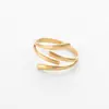 Anillo Abierto de Acero Inoxidable de Talla Única Más Vendido Transfronterizo, Anillo de Moda Simple de Acero de Titanio que Conserva el Color, Joyería, Accesorios para Mujer al por Mayor