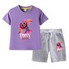 Traje de Verano Bobbi para Niños y Niñas Verano 2023 Nuevo Bebé Algodón Manga Corta Pantalones Cortos Conjunto Delgado de Dos Piezas