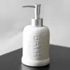 Botella de Cerámica para Loción de Baño de Hotel Botella de Recarga Botella con Dispensador Shampoo Gel de Ducha Gel Antibacterial para Manos Botella de Acondicionador Botella Vacía