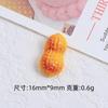 Imitación nuez comida juego creativo hecho a mano diy crema resina pequeños accesorios zapatos de agujeros hebilla material de joyería venta al por mayor