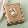 Sentido del Diseño Clase Nicho Pin Elegante para Fijar Ropa Accesorios de Broche de Animal Elegantes Ideas de Regalo Navideño para Mujeres