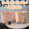 Bolsas Tejidas de Tienda de Ropa Color Macarrón, Bolsas Tote Impermeables de Gran Capacidad, Bolsas de Compras Ecológicas para Supermercado, Logo Personalizable