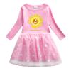 Vestido de outono para meninas roupas de outono 2022 Primavera e Outono novo vestido de princesa ocidental infantil vestido doce de primavera para menina pequena