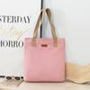 Bolso de lona de gran capacidad, bolso escolar para estudiantes universitarias, estilo coreano, versátil, sencillo, bolso bandolera estilo japonés.