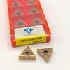 Pastilha de carbureto TNMG160404-BM triangular CNC para torneamento externo de aço e aço inoxidável