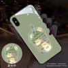 Funda para Teléfono Móvil Apple 17 Iphone17 Llamada Entrante Funda Brillante para Teléfono Móvil 16Pro Funda de Vidrio Té de Leche Gato Lindo Adecuado