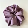 Scrunchies de Seda Satinada de Color Sólido Elásticos Elegantes para el Cabello Cuerda para Cola de Caballo Accesorios