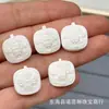 Raíz de asta blanca de alta porcelana pay tres vías estrellas zaki cuentas sueltas pintadas a mano accesorios de juego de texto Pulsera de cuentas DIY lote