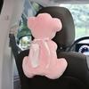 Caja de pañuelos para coche, parasol, respaldo de silla, tragaluz, caja de pañuelos para coche, bolsa colgante de peluche, suministros creativos para el interior del coche