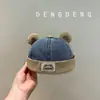 Gorros para bebés y niños pequeños, gorros finos de primavera y otoño con protección solar, gorros unisex para bebés y niños pequeños, sombreros de sol de tamaño pequeño, sombreros de sol de mezclilla para el verano