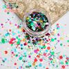 Comércio Exterior Transfronteiriço Nail Art Decoração de Unhas Pó Glitter Popular Lantejoulas de Formato Especial Gradiente Misto DIY Feito à Mão Cola de Cânhamo