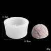 Sorvete sorvete bola vela de aromaterapia molde de silicone diy decoração de bolo sabão molde de gesso pronta entrega