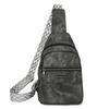 Nueva Bolsa de Pecho Cruzada para Mujer Transfronteriza Bolsa Cruzada Casual Coreana Bolsa de Hombro Versátil de Cuero Suave Retro para Mujer Mochila Explosiva