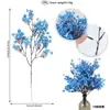 Haste Única de Flor Artificial Gipsofila com Tecido de Seda, Arranjo de Flores Colorido para Decoração de Sala de Estar em Casa, Atacado Transfronteiriço