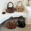 Bolsa Plissada de Bolinhas Nova Outono 2026 Estilo Coreano Suave para o Trabalho Bolsa de Ombro Transversal Bolsa Versátil da Moda