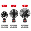 Ventilador Elétrico Recarregável Grande Capacidade para Camping ao Ar Livre Bateria de Lítio Ventilador Elétrico Portátil Interface Makita
