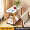 Mesa de centro pequeña moderna minimalista de madera maciza para sala de estar, uso doméstico, mesa auxiliar para sofá, tamaño pequeño, almacenamiento de doble capa, disponible en stock