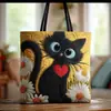 2026 Site Independente Transfronteiriço Amazon Nova Bolsa Tote Acolchoada com Estampa Digital Casual para o Dia a Dia Bolsa de Algodão
