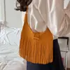 Bolso con flecos para mujer, nueva moda de verano 2026, bolso de hombro y cruzado de nicho de lujo de alta gama para el día a día