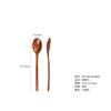 Yfjy Tronco Japonés 23.5 Cuchara de Madera Grande con Diseño de Mango Largo Yufu Vajilla para el Hogar Exportada a Japón Cuchara de Postre