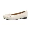 Zapatos planos rojos retro de punta redonda para mujer, corte bajo, con detalle de lazo, estilo slip-on, adecuados para ir al trabajo, bailarinas, disponibles en tallas grandes