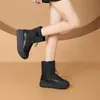 Botas de Nieve Cálidas de Invierno para Mujer, Nuevo Estilo, Media Pantorrilla, Suela Gruesa, Botines Cortos de Moda con Forro Espeso y Aislamiento de Lana, Adecuadas para el Clima Frío del Noreste