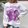 Grupo Cazador de Brujas K-Pop Patrón 3D Impresión Transfronterizo Nuevo Suéter Casual para Mujer Cuello Redondo Sudadera Venta Directa de Fábrica