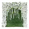 Fondo de pared de flor artificial con base de tela de alta gama pared de planta verde pared de planta decoración exterior de boda césped de planta de flor artificial