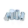Tornillos remachables de acero al carbono plateados con zinc azul y blanco BSO-M5, agujero inferior 7.2, remache tuerca remachable de cabeza hexagonal plana para chapa metálica