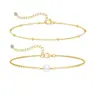 Pulsera de Perlas Sintéticas Clásica de Moda Versátil Transfronteriza Europea y Americana Diseño Simple Sentido de Estilo Lujo Ligero Regalo para Mejor Amiga Joyería