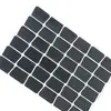 Almofada de pé de silicone preta/Almofada de pé redonda quadrada/Almofada de silicone fosca/Almofada de borracha com malha de diâmetro preto