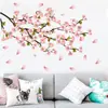 Adesivos de Parede Flor de Pessegueiro Amazon Transfronteiriços Autoadesivos para Sala de Estar Decoração de Parede Adesivos de Fundo de TV Adesivos de Parede Atacado
