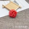 Estilo coreano 4cm fofo cor de doce rabanete seda encaracolado DIY feito à mão pequeno flor acessórios de cabelo grampo de cabelo infantil broche sapatos e chapéus