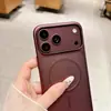 Adecuado para la funda del teléfono Apple 18Promax, con un acabado mate similar a la piel, colores iridiscentes y fijación magnética.; Funda protectora anticaídas para iPhone 17PM