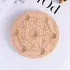 Base para Manualidades de Bola de Cristal Soporte para Pelota de Béisbol Soporte para Tallado de Huevos Soporte de Madera Multi-redondo Chakra Sol Manualidades