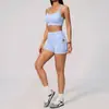 Conjunto de Yoga Personalizado Novo com Bolinhas Conjunto de Top de Alças Finas Falso Duas Peças Esportivo Secagem Rápida Corrida Fitness