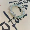 Nuevo Pulsera de Trébol de Cuatro Hojas de la Suerte de Ágata Roja Imitación Diseño de Sentido Nicho Ins para Mujer Pulsera Blanca para Regalos de Novia