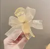 Celebridad de internet nuevo pasador de lazo negro parte trasera de la cabeza cuchara verano tocado clip superior pasador de lazo grande cuerda para el cabello accesorios para el cabello