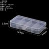 Caja Transparente de Plástico PP para Piezas de Ferretería Caja de Herramientas con Tapa Abatible Arte de Uñas Cuentas Juguete Caja de Almacenamiento con Compartimentos Fijos