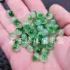 Borda de Jade Pedra Jade contas soltas flor flutuante Jade contas redondas rocha de quartzo pulseira de jade colar contas tecidas acessórios contas